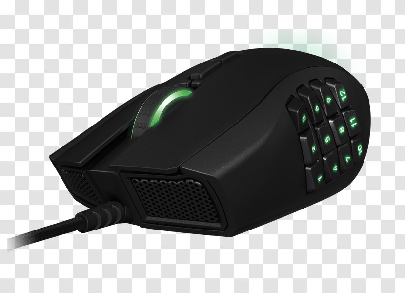 Computer Mouse Razer Naga Inc. Optical - Inc Transparent PNG