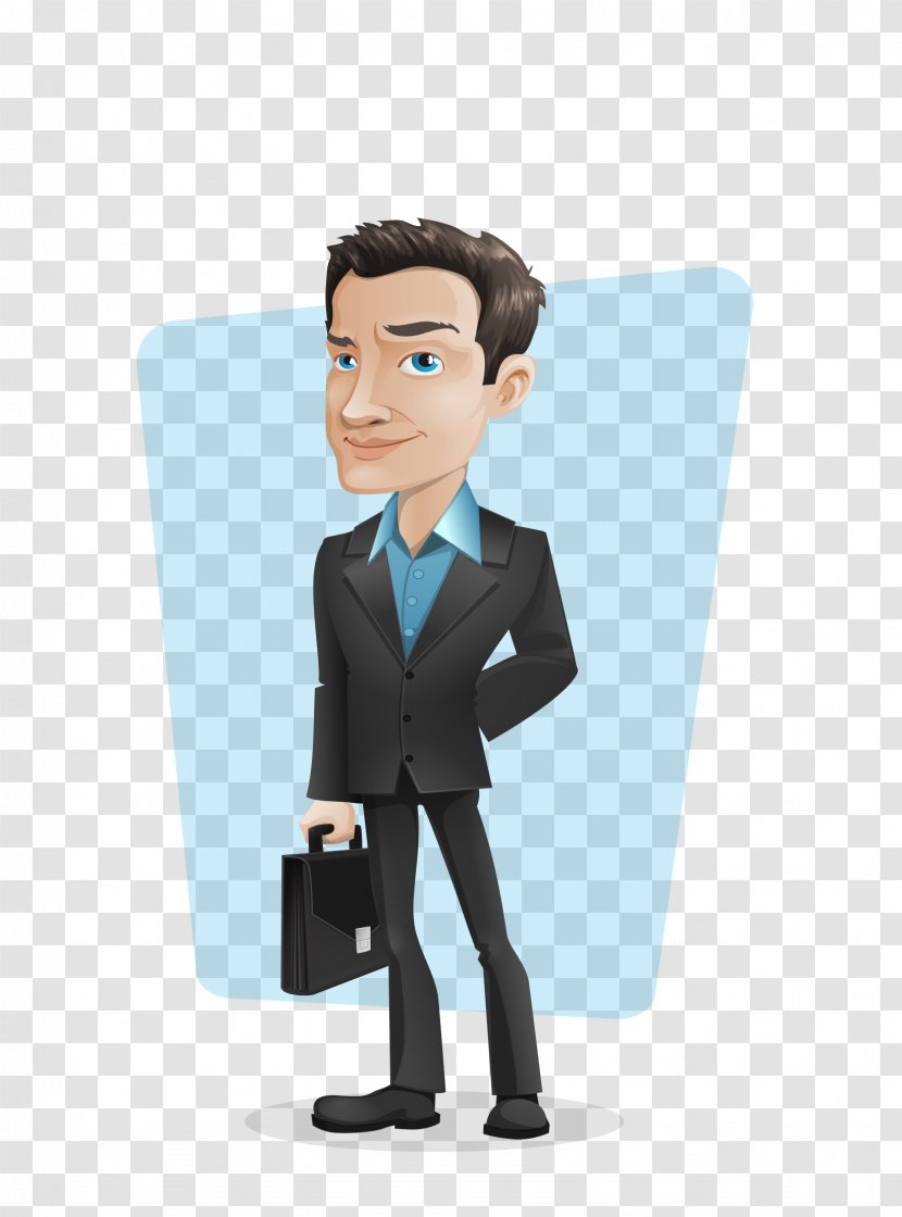 Businessperson Cartoon - Standing - SALESMAN Transparent PNG