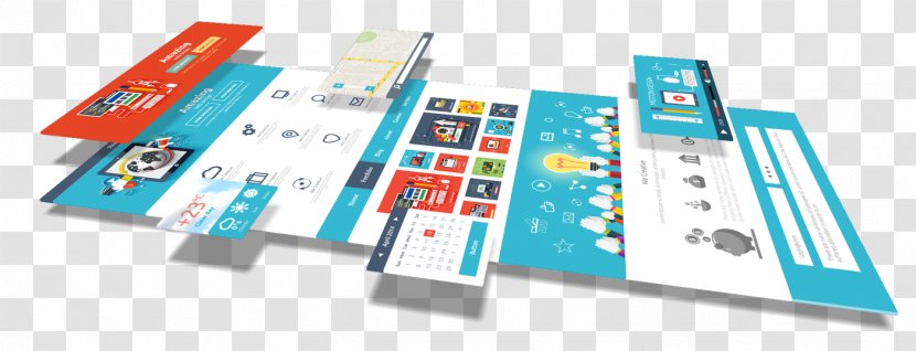 Web Development Mockup Mobile App Design - Page - 3D Transparent PNG