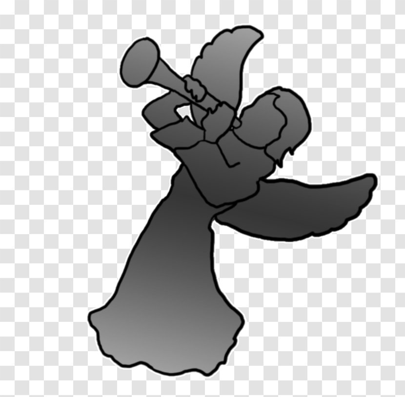 Trumpet Silhouette Clip Art - Angel Transparent PNG