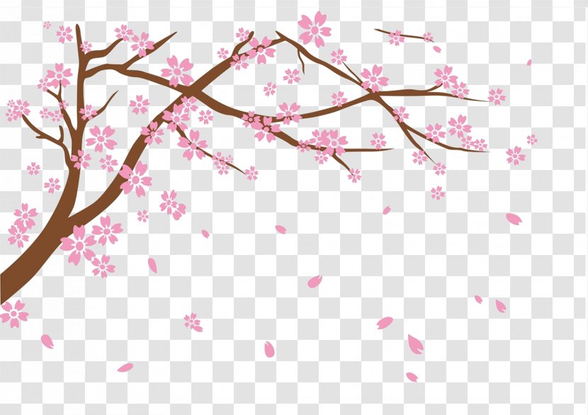 National Cherry Blossom Festival - Resource - Free To Pull The Material Falling Blossoms Transparent PNG