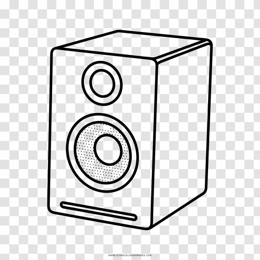 Drawing Loudspeaker Coloring Book Line Art Transparent PNG