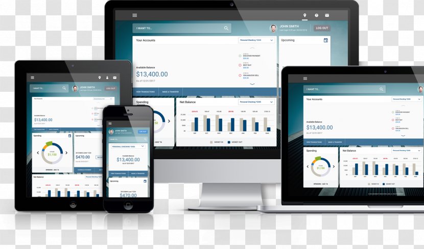 Smartphone Computer Software Mobile Phones Screenshot Business - Bank - Responsive Grid Builder Transparent PNG