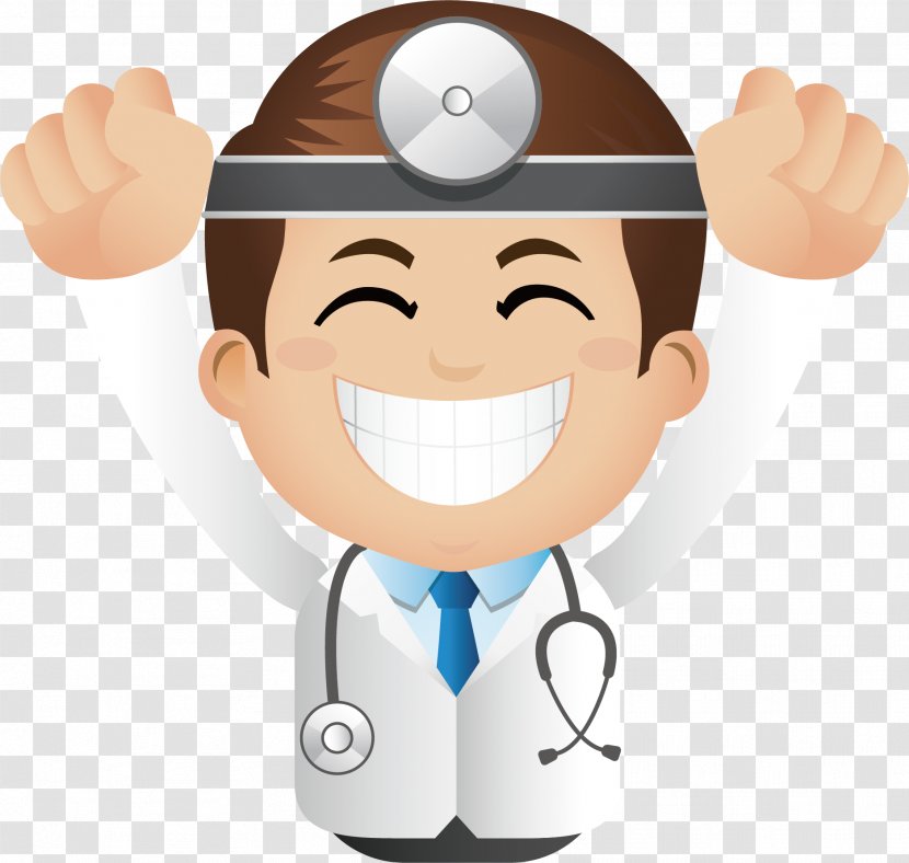 Physician Cartoon - Smile - Happy Cartoon, Head Of A Doctor Transparent PNG