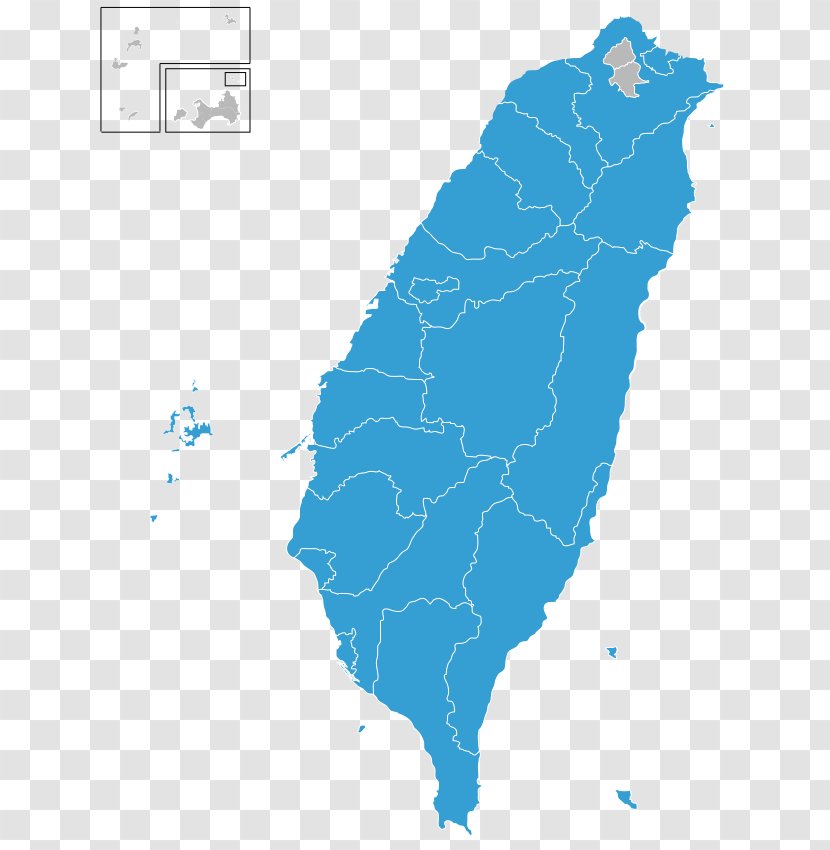 Taiwanese Local Elections, 2018 2014 Municipal 2010 Map - Elections In Taiwan Transparent PNG