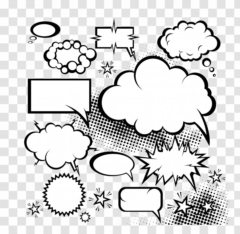 Comics Speech Balloon Comic Book Dialogue - Pattern - Vector Cloud Explosion Dialog Transparent PNG
