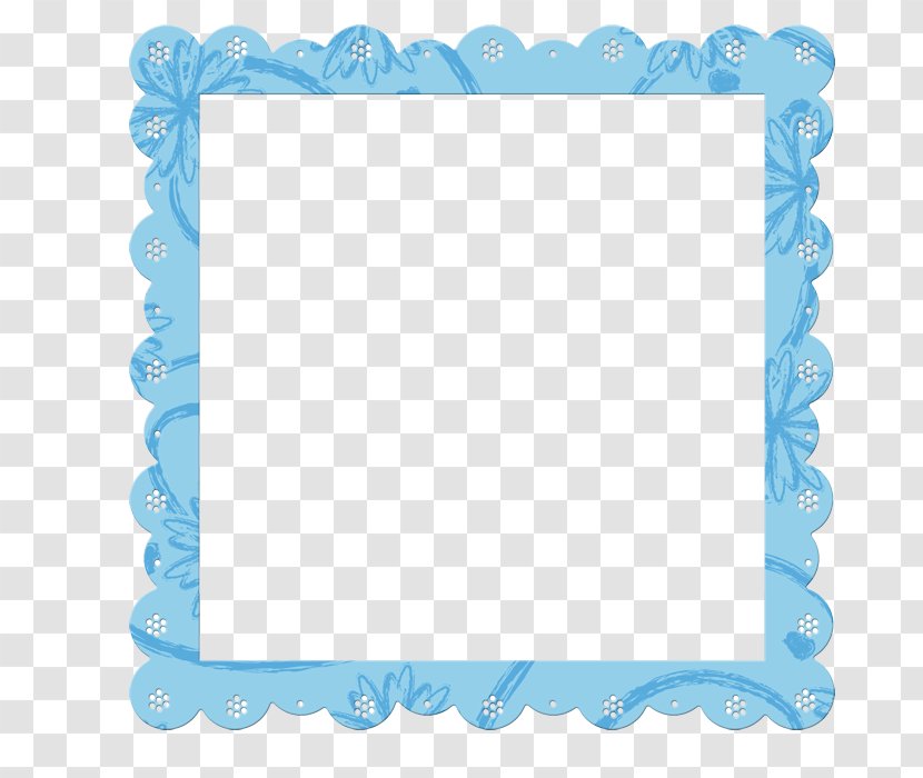 Picture Frame Blue Clip Art - Placemat Transparent PNG