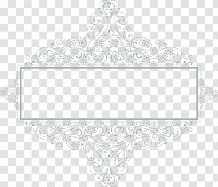 White Line Art Black Pattern - Symbol - Green Flower Label Transparent PNG