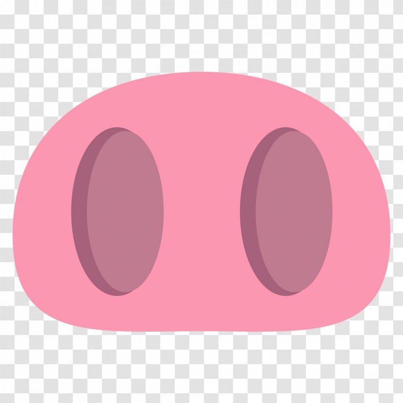 Magenta Pink Purple Violet Nose - Smile - Emoji Transparent PNG