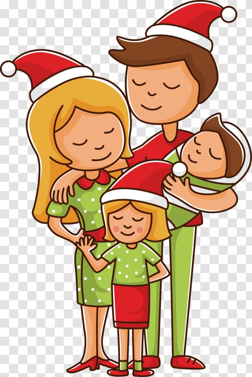 Family Christmas Happiness Illustration - Male - Happy Transparent PNG