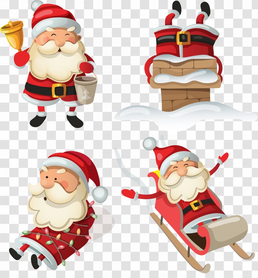 Santa Claus Sticker Word Child Game - Gift Transparent PNG