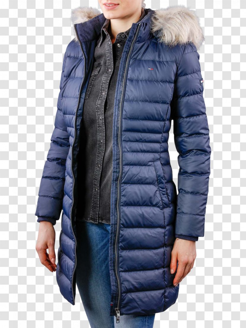 Cobalt Blue Coat - Jacket - Jean With Hood Transparent PNG