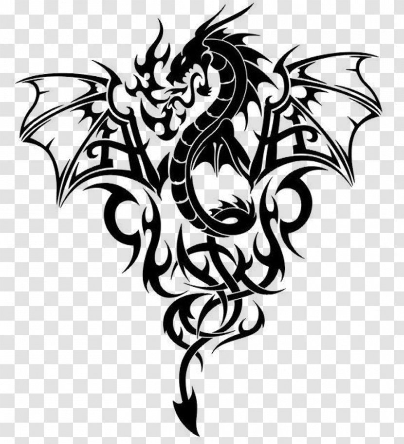 Tattoo Dragon Clip Art Transparent PNG
