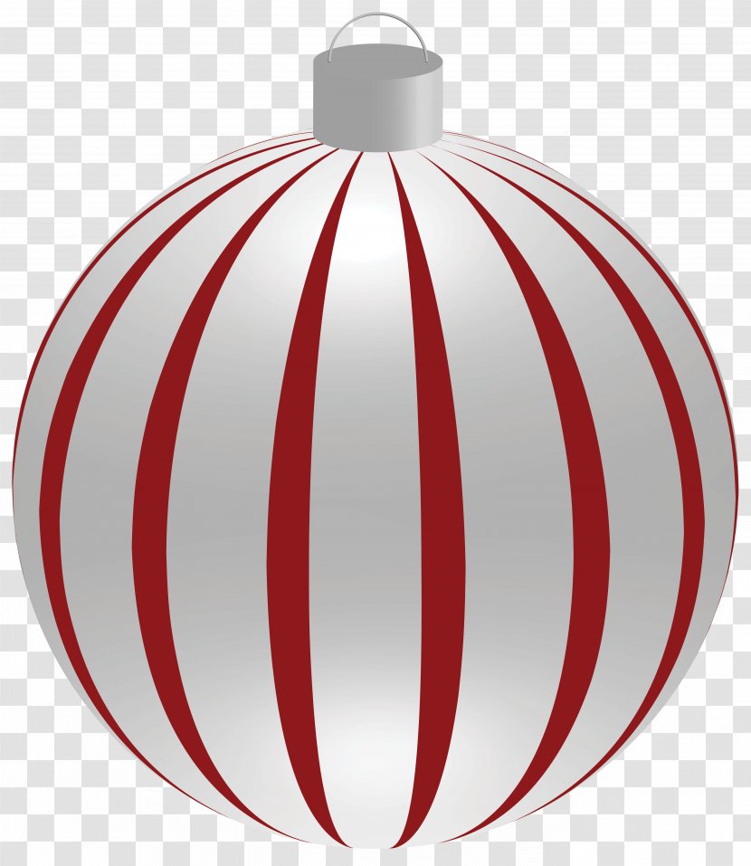 Christmas Ornament Clip Art - Striped Ball With Ornaments Clipart Image Transparent PNG