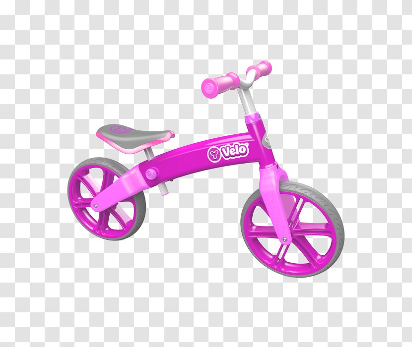 Balance Bicycle Kick Scooter Child Pedals - Frame - Pink Transparent PNG