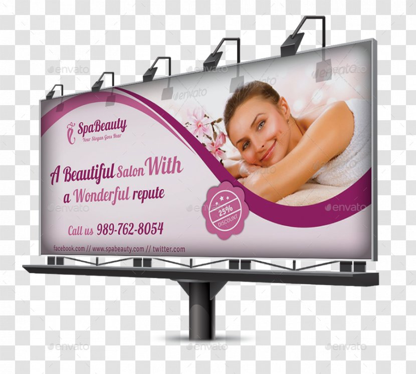 Display Device Advertising Web Banner - Spa Saloon Flyer Transparent PNG