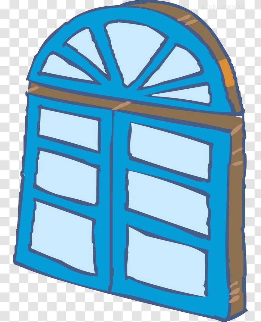 Window Cartoon Letter - Greek Alphabet - Blue Windows Transparent PNG