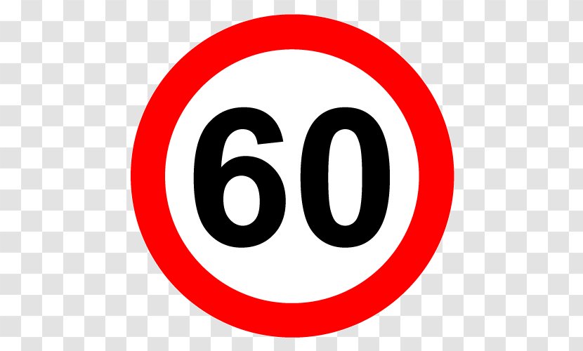Traffic Sign Road Speed Limit Transparent PNG