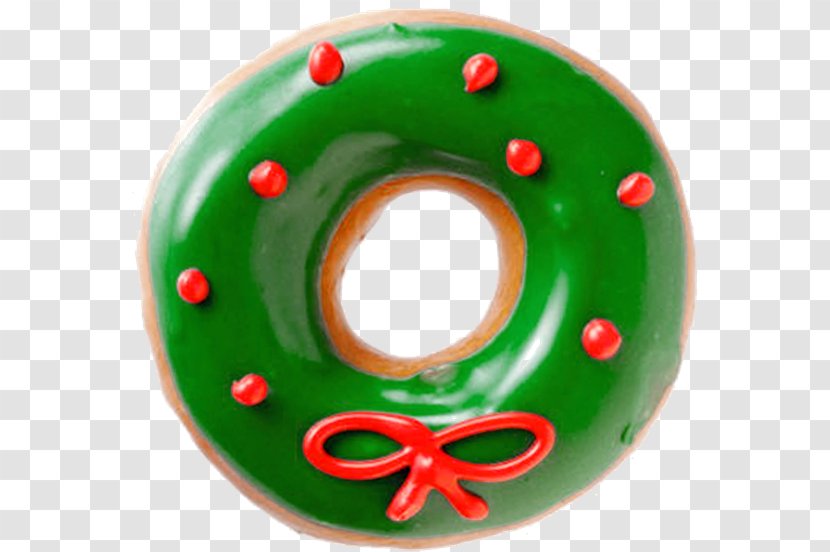 Donuts Cafe Krispy Kreme Food Christmas - Dunkin - Blue Wreath Transparent PNG