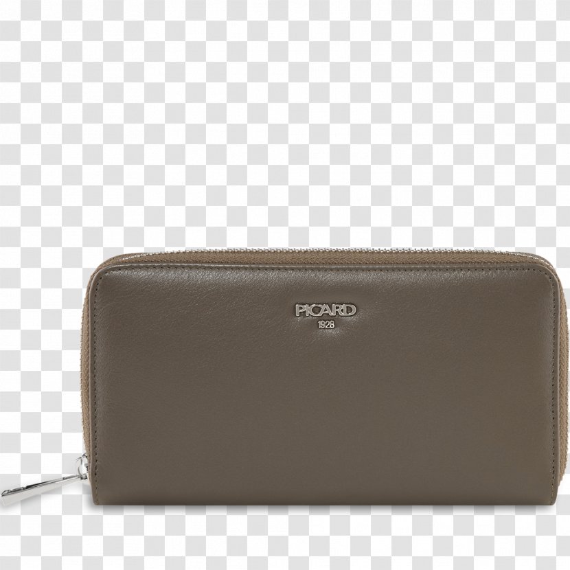 Khaki Beige Leather Brown Zipper - Clutch - Women Wallet Transparent PNG