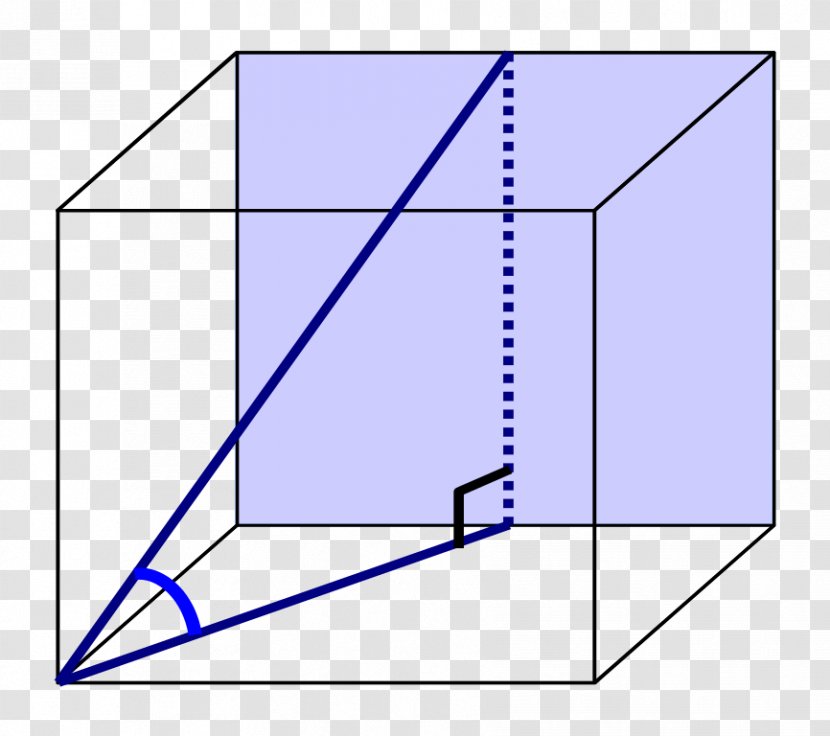 Main Diagonal Triangle Rectangle - Wikibooks Transparent PNG