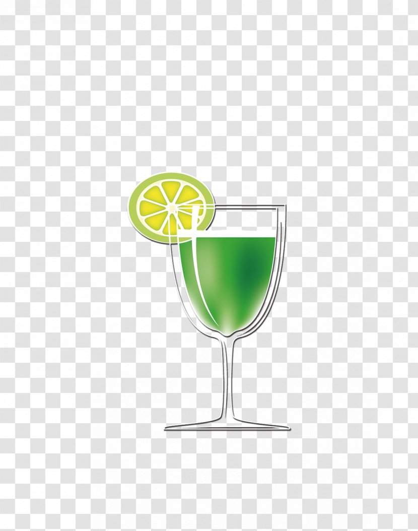 Cocktail Wine Glass Drink Green - Champagne Stemware - Drinks Transparent PNG