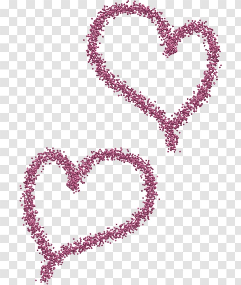 Heart Necklace Body Jewellery - Cartoon Transparent PNG