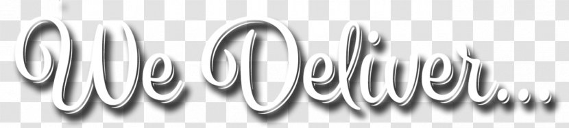 Logo Brand Line Angle Font - White - We Deliver Transparent PNG