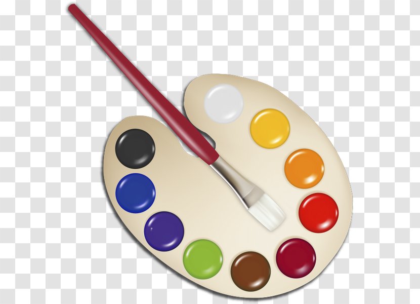 Palette Watercolor Painting Paintbrush Clip Art - House Painter And Decorator - Paint Transparent PNG
