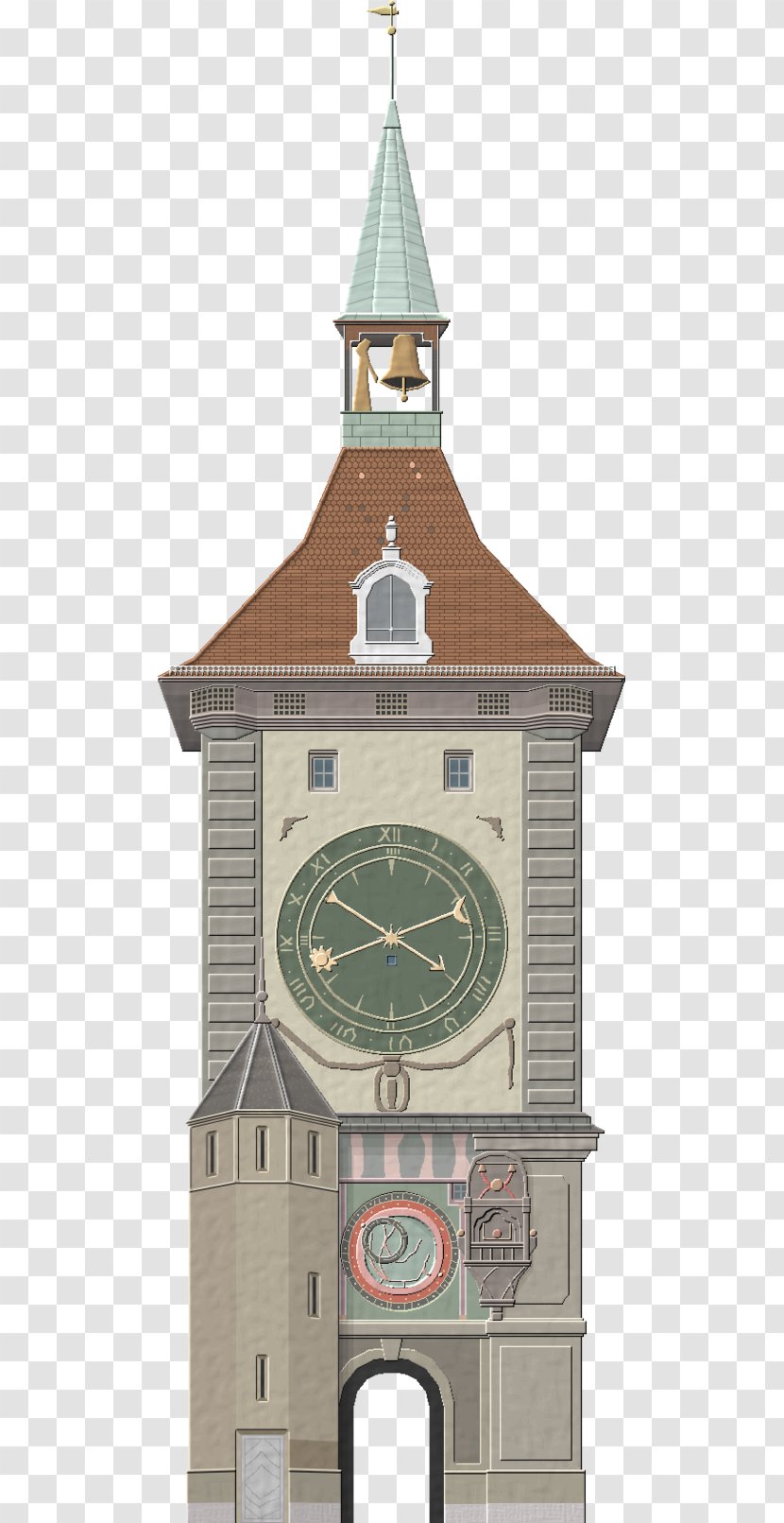 Clock Tower Bell Steeple Middle Ages Transparent PNG