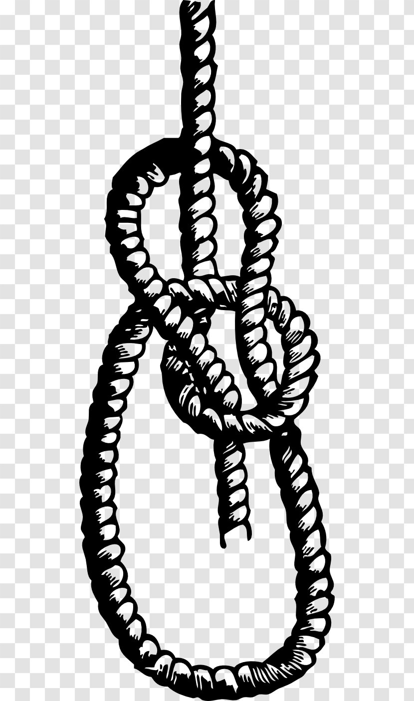 Knot Bowline On A Bight Seizing Clip Art - Rope Transparent PNG