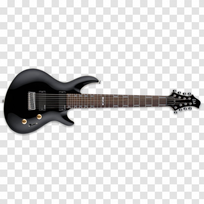 Seven-string Guitar Electric ESP Guitars Eight-string Transparent PNG