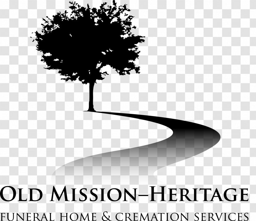 Old Mission-Heritage Funeral Home & Cremation Services Logo - Tree - Monochrome Photography Transparent PNG