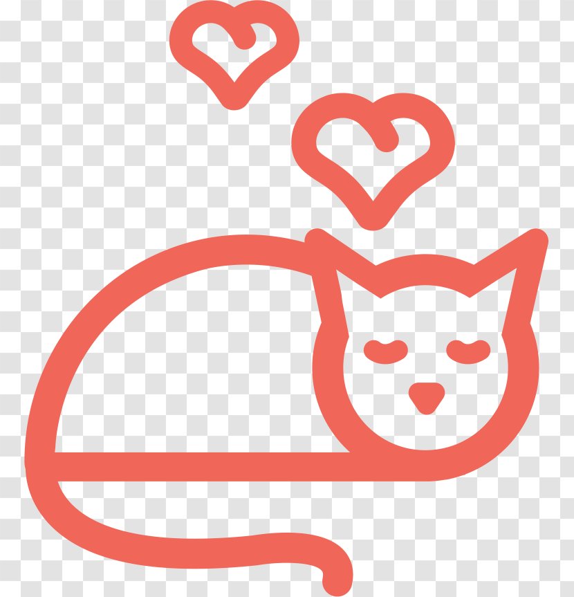 Cat ICO Download Icon - Cartoon - Valentine's Day Love Cats Transparent PNG