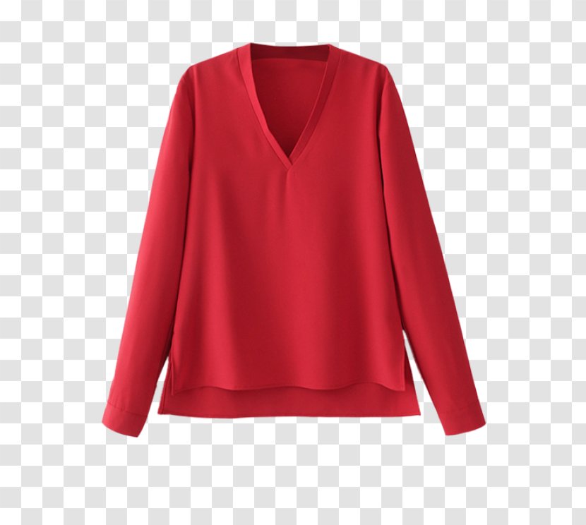 Sleeve T-shirt Clothing Neckline Dress Shirt - Blouse Transparent PNG