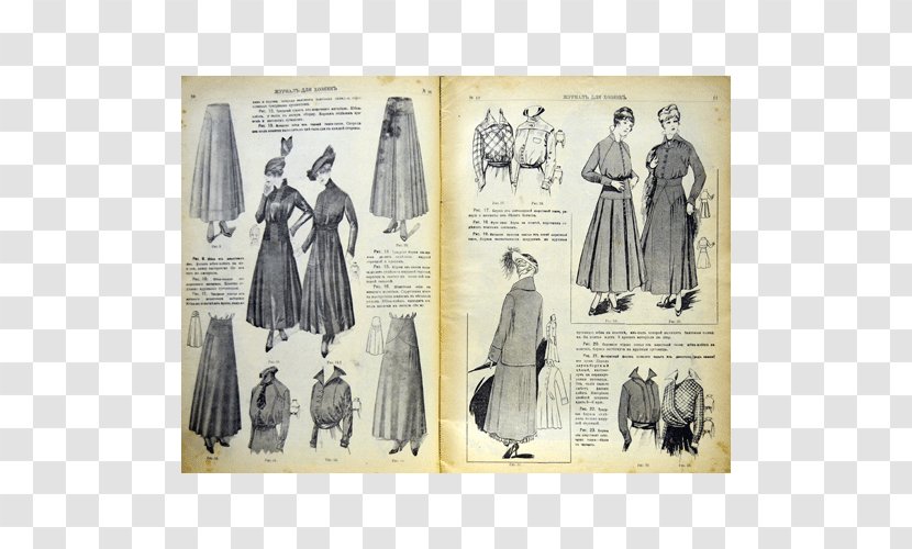 Dress Costume Design Clothing Clothes Hanger Pattern - Vintage Transparent PNG