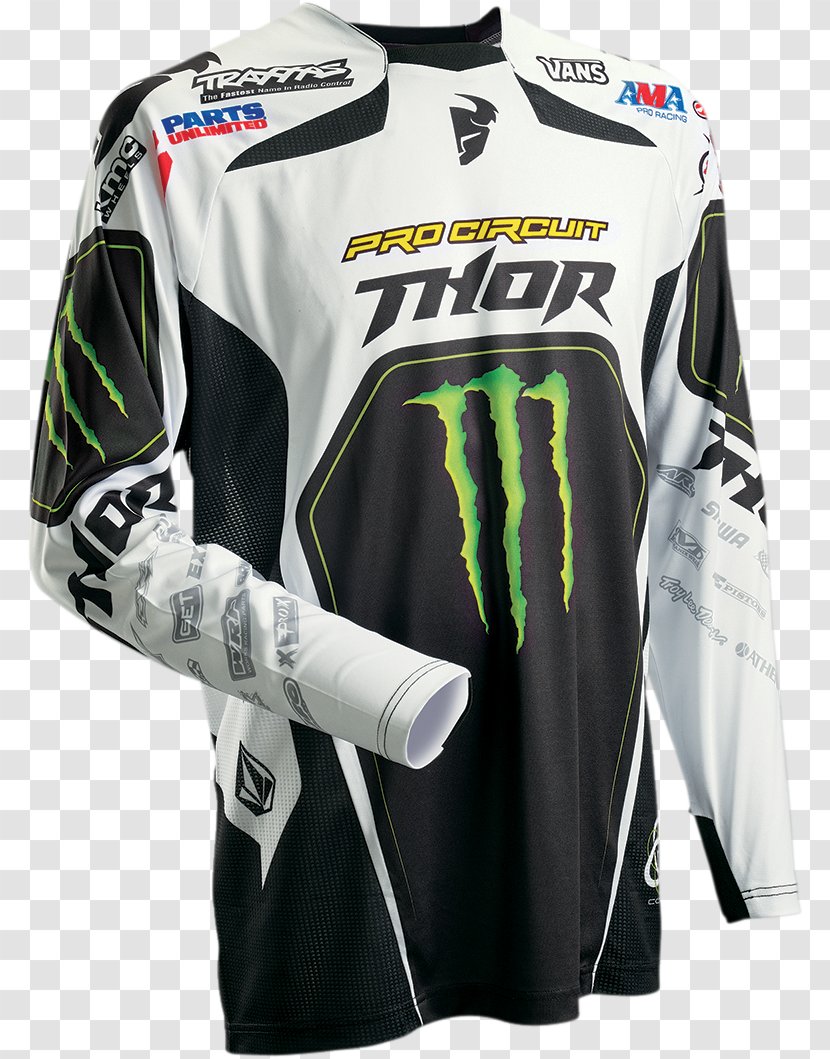 Thor Clothing Motocross Motorcycle Jersey - Sleeve Transparent PNG