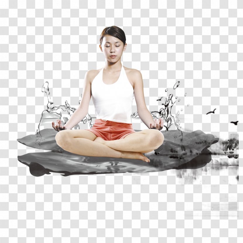 Poster Graphic Design - Ink Yoga Beauty Transparent PNG