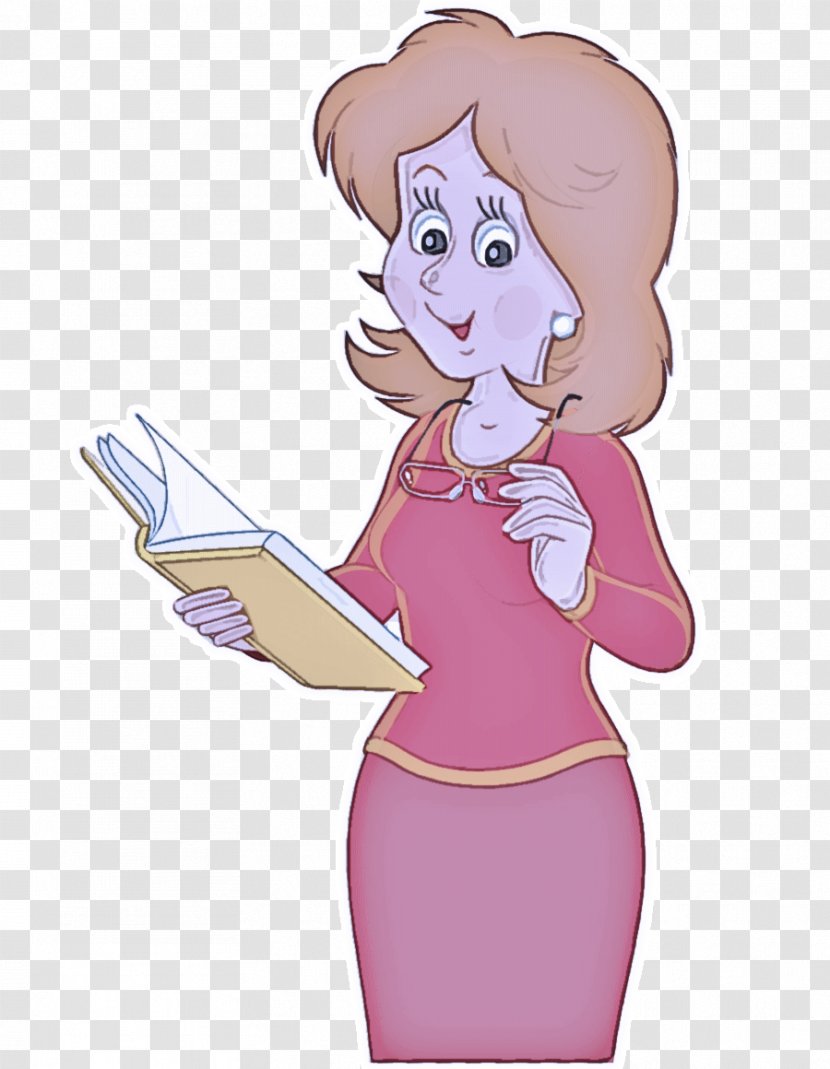 Cartoon Pink Hand Finger Clip Art - Fictional Character - Gesture Transparent PNG