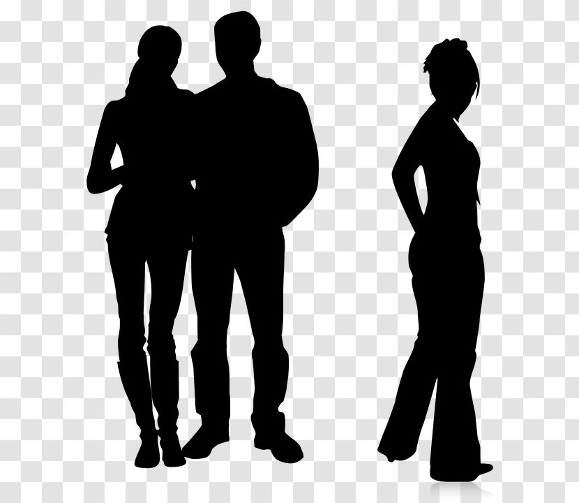 Love Silhouette - Cheating In A Relationship - Conversation Gesture Transparent PNG