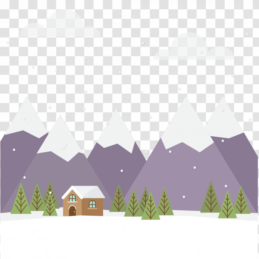 Poster Image Snow Drawing - Mountain - Architectural Transparent PNG