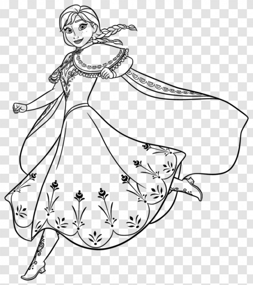 Anna Elsa Rapunzel Coloring Book Princess Aurora - Disney - Fare Transparent PNG