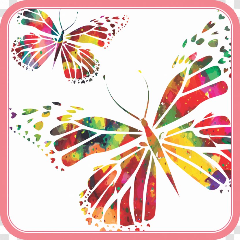 Watercolor Painting Drawing - Oil Paint - Butterfly Flower Art Creative Transparent PNG