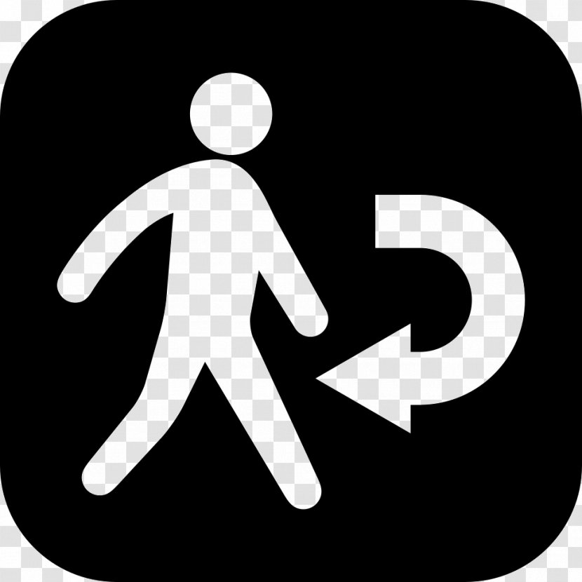 Walking Icon - Silhouette - Symbol Transparent PNG