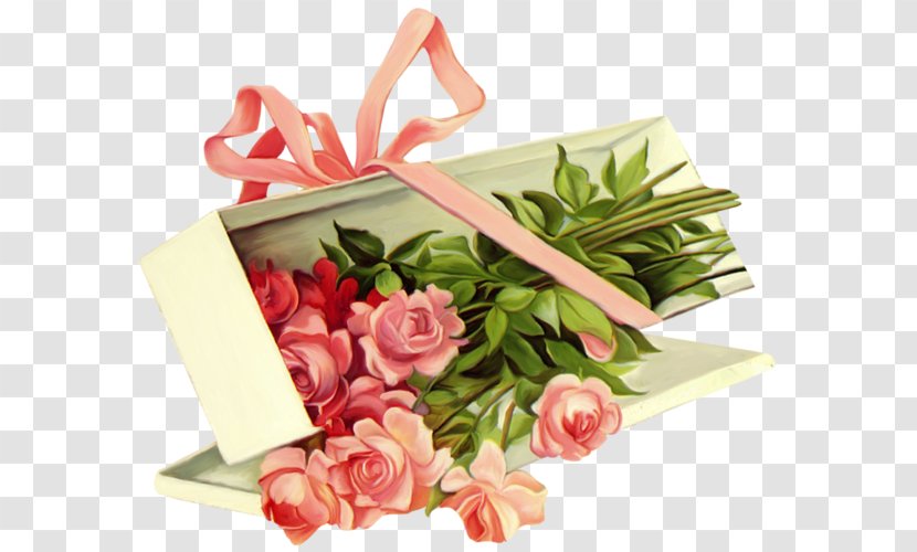 Rose Flower Clip Art - Bouquet - Romantic Title Box Transparent PNG