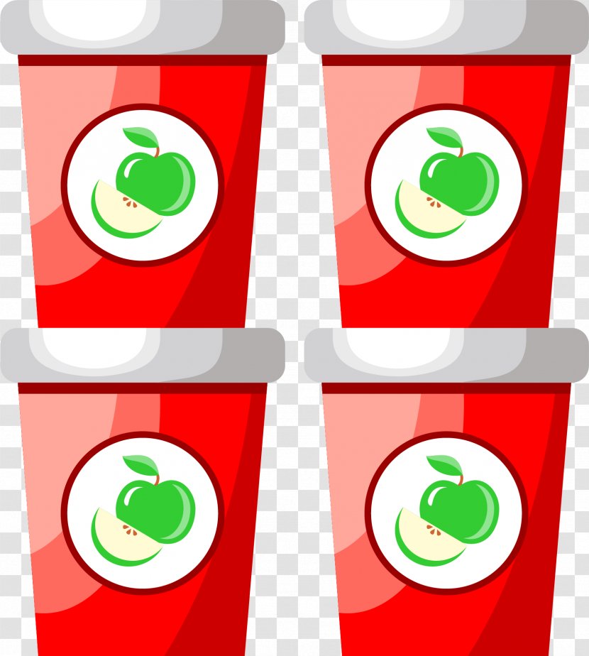 Apple Juice Clip Art - Text - Simple Red Transparent PNG