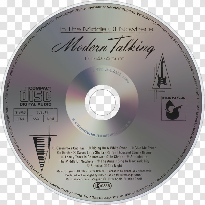 Compact Disc - Label - Modern Talking Transparent PNG
