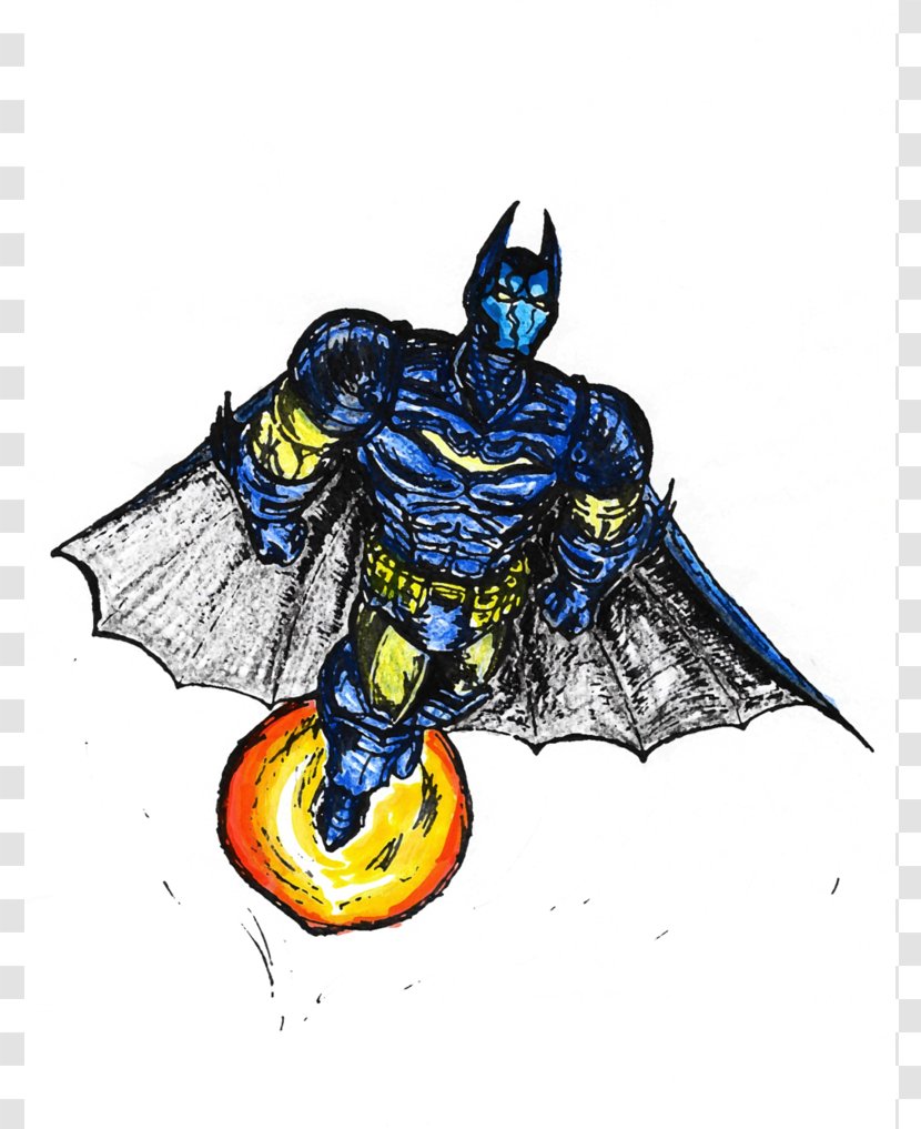 Nightwing Bat Superhero Sketch Transparent PNG