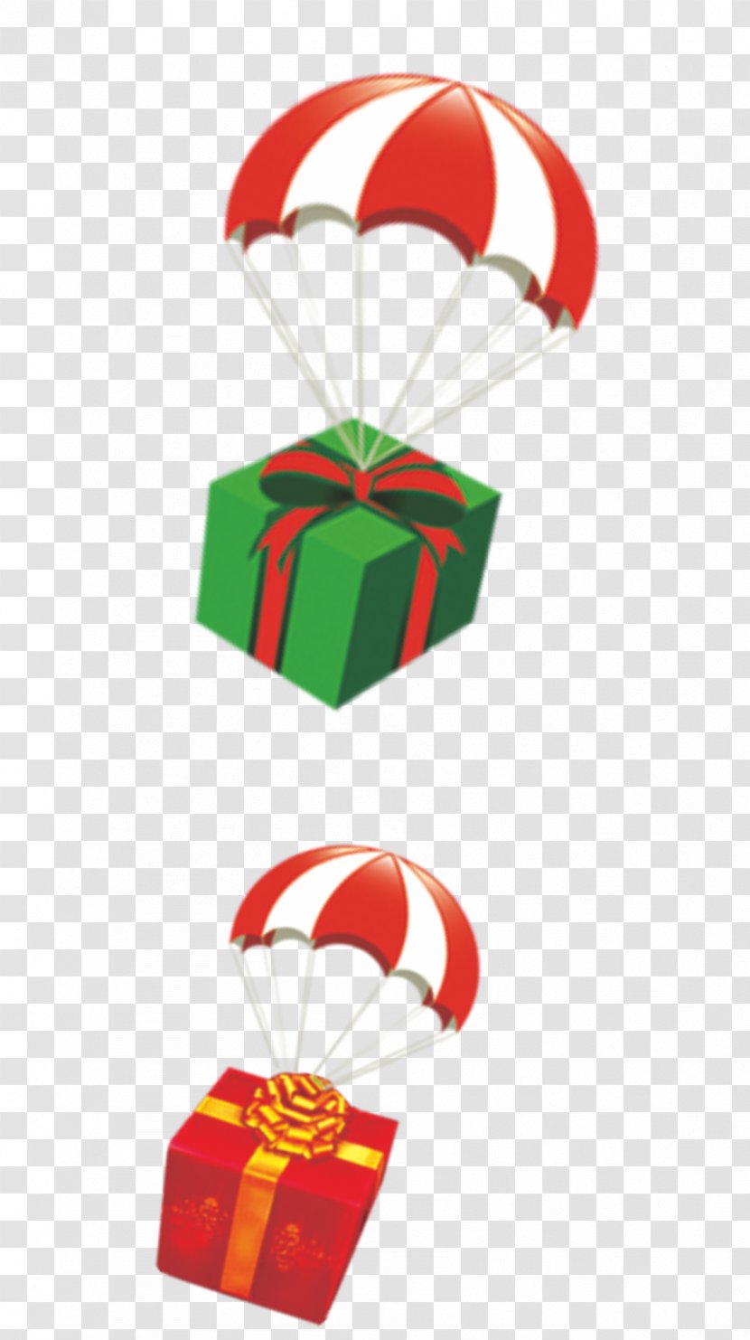 Gift Parachute Clip Art - Designer Transparent PNG