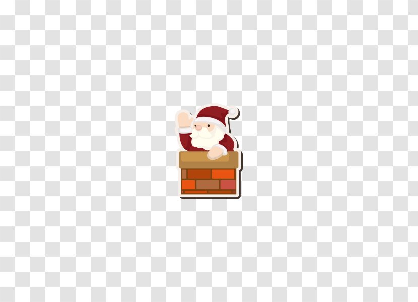 Santa Claus Text Cartoon Illustration - Computer - Chimney Transparent PNG